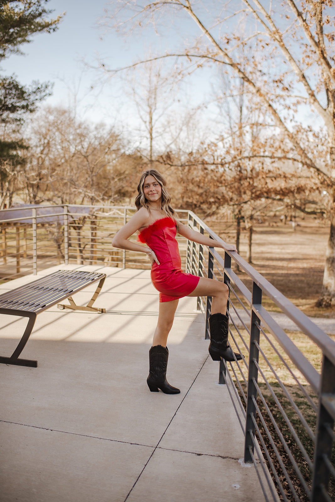 Pleather Mini Dress