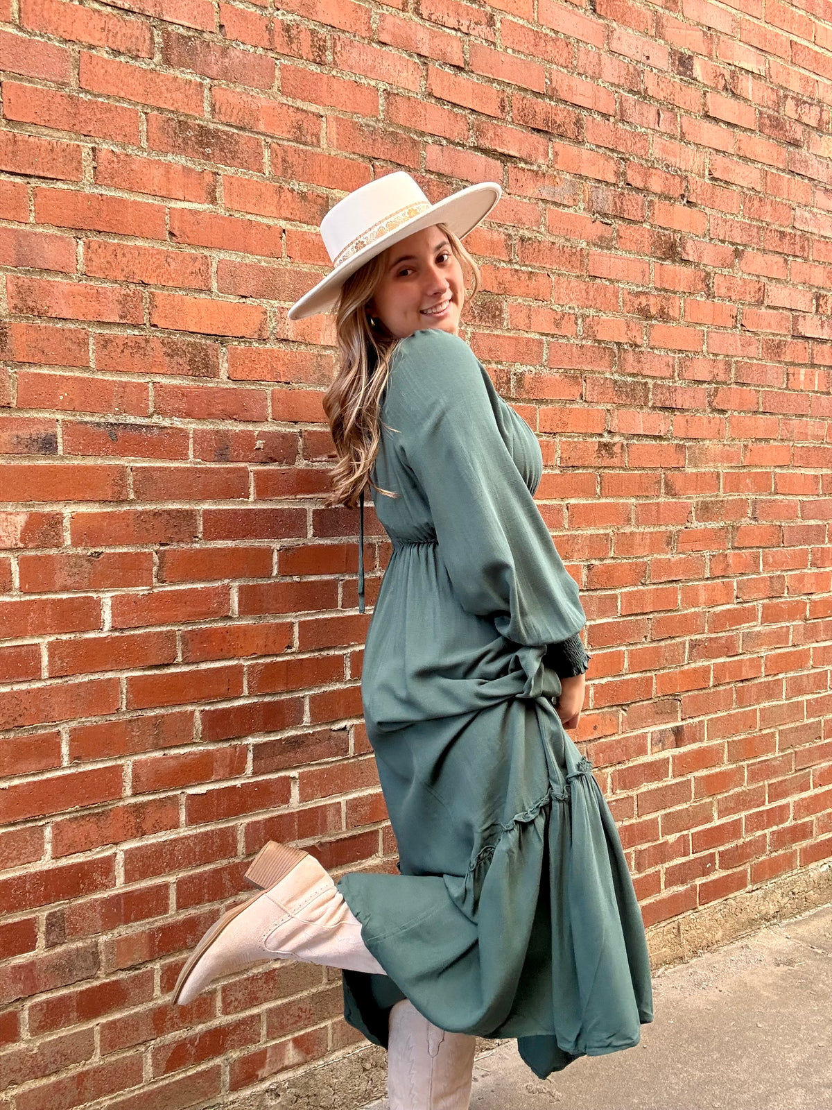 Emerald Green Maxi Dress