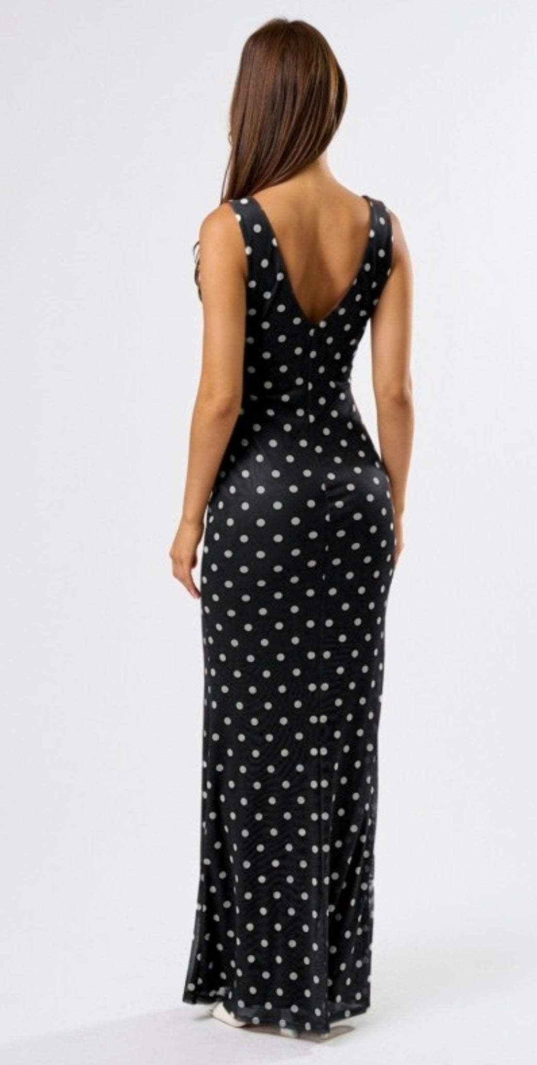 Polka Dot Maxi Dress