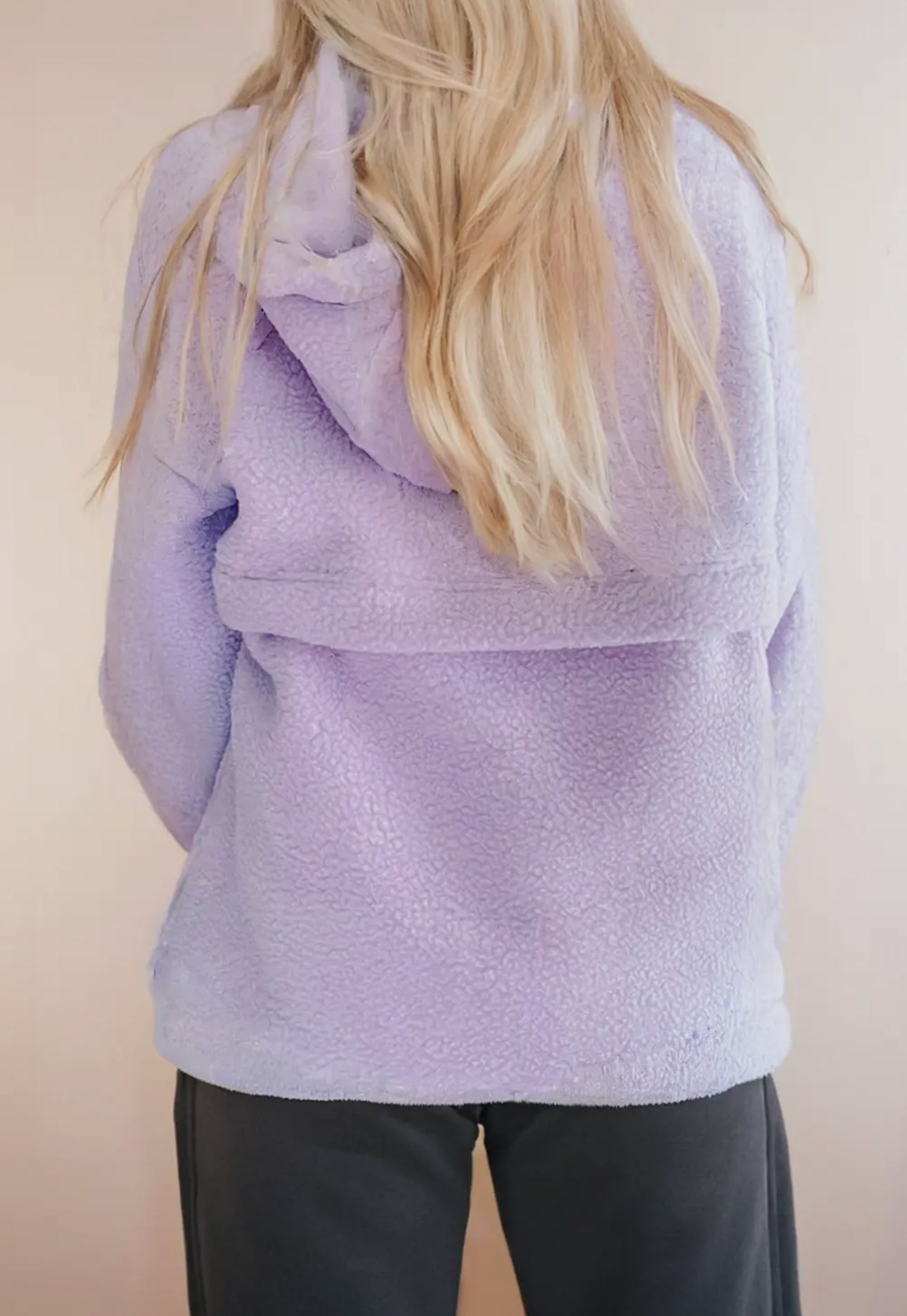Lavender Sherpa Hoodie