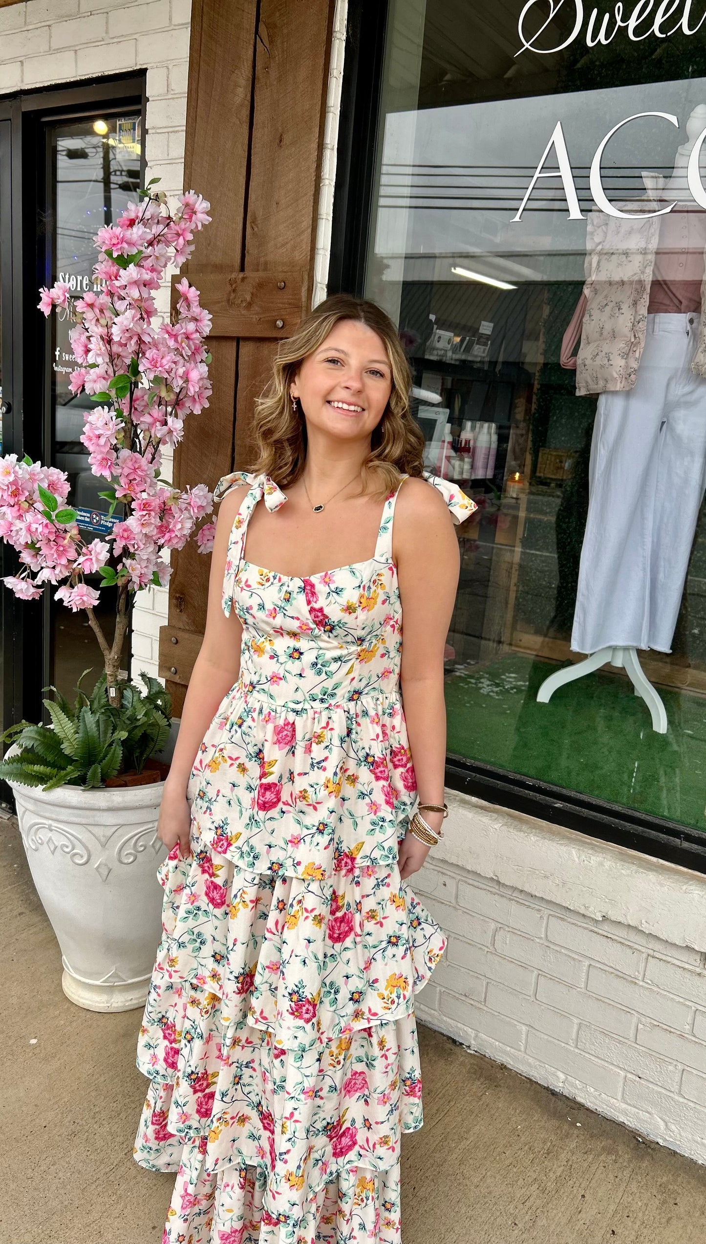 Floral Tiered Maxi Dress