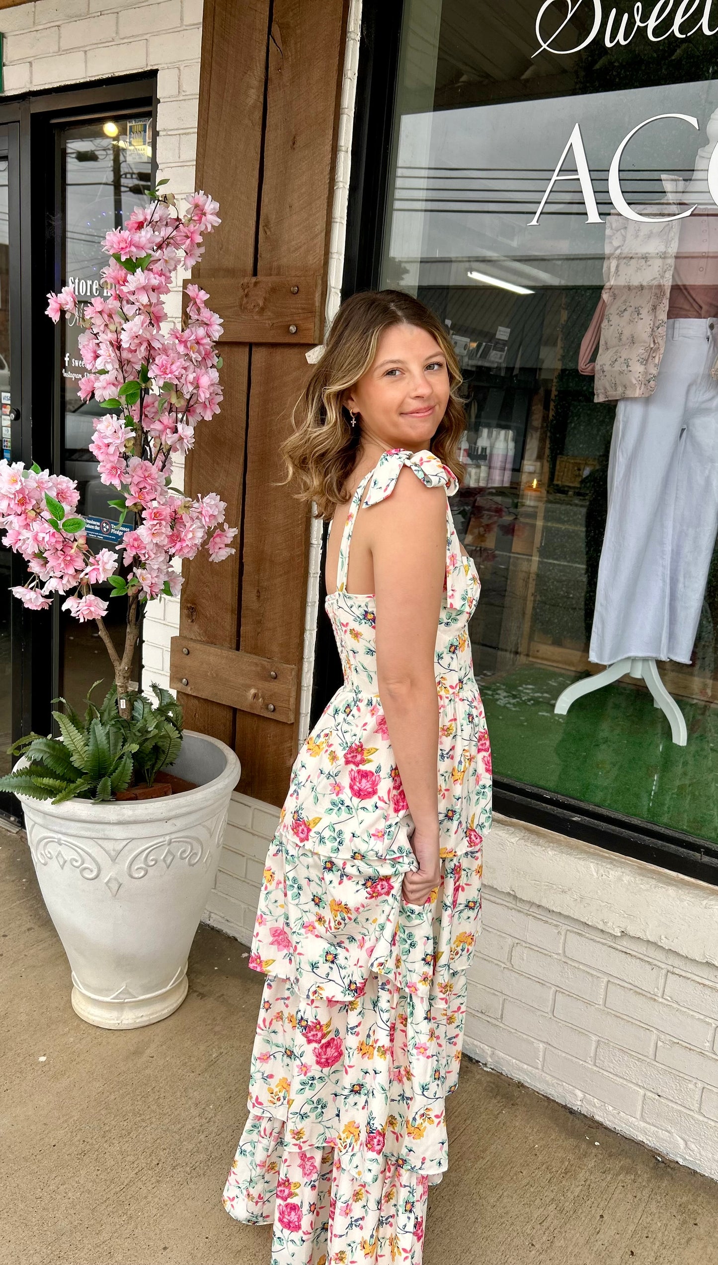 Floral Tiered Maxi Dress