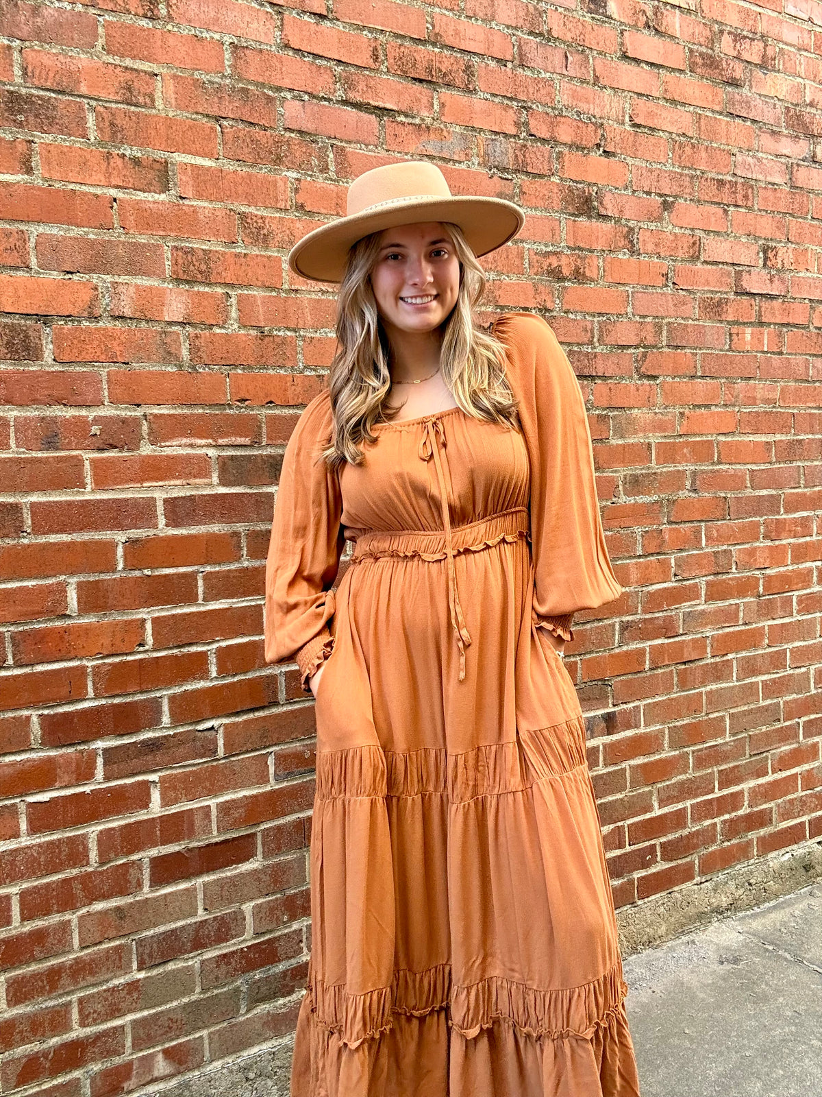 Caramel Maxi Dress