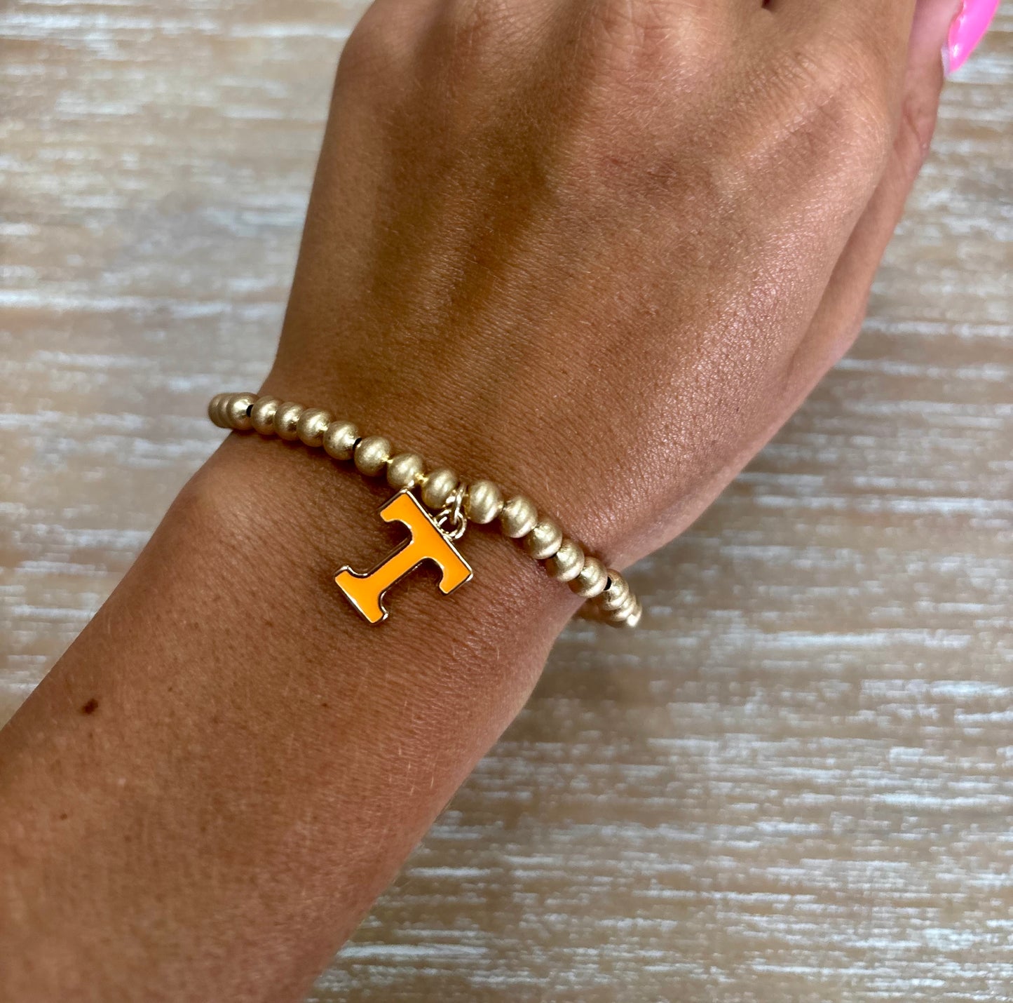 Power T beaded Bracelet