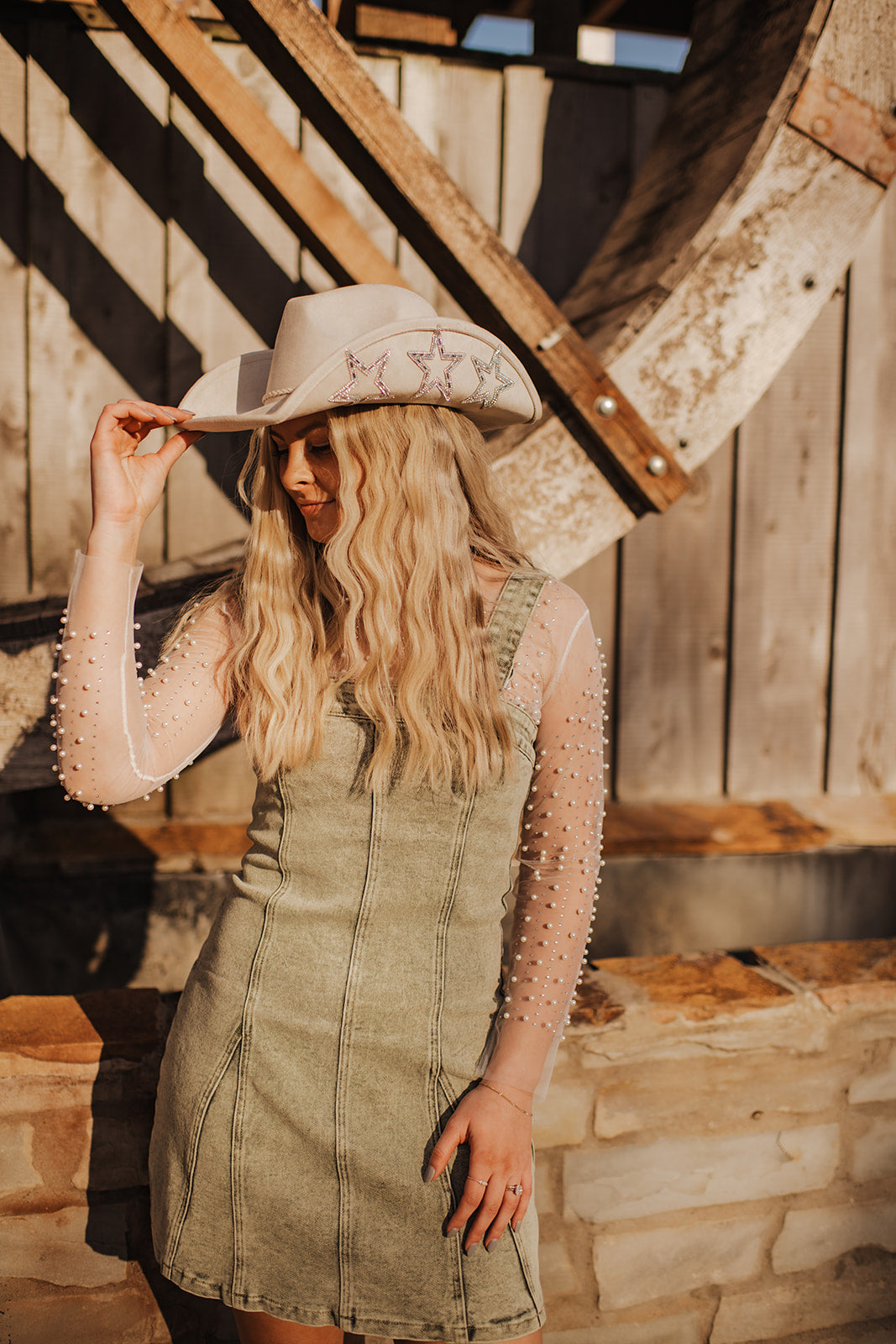 Suede star cowboy hat