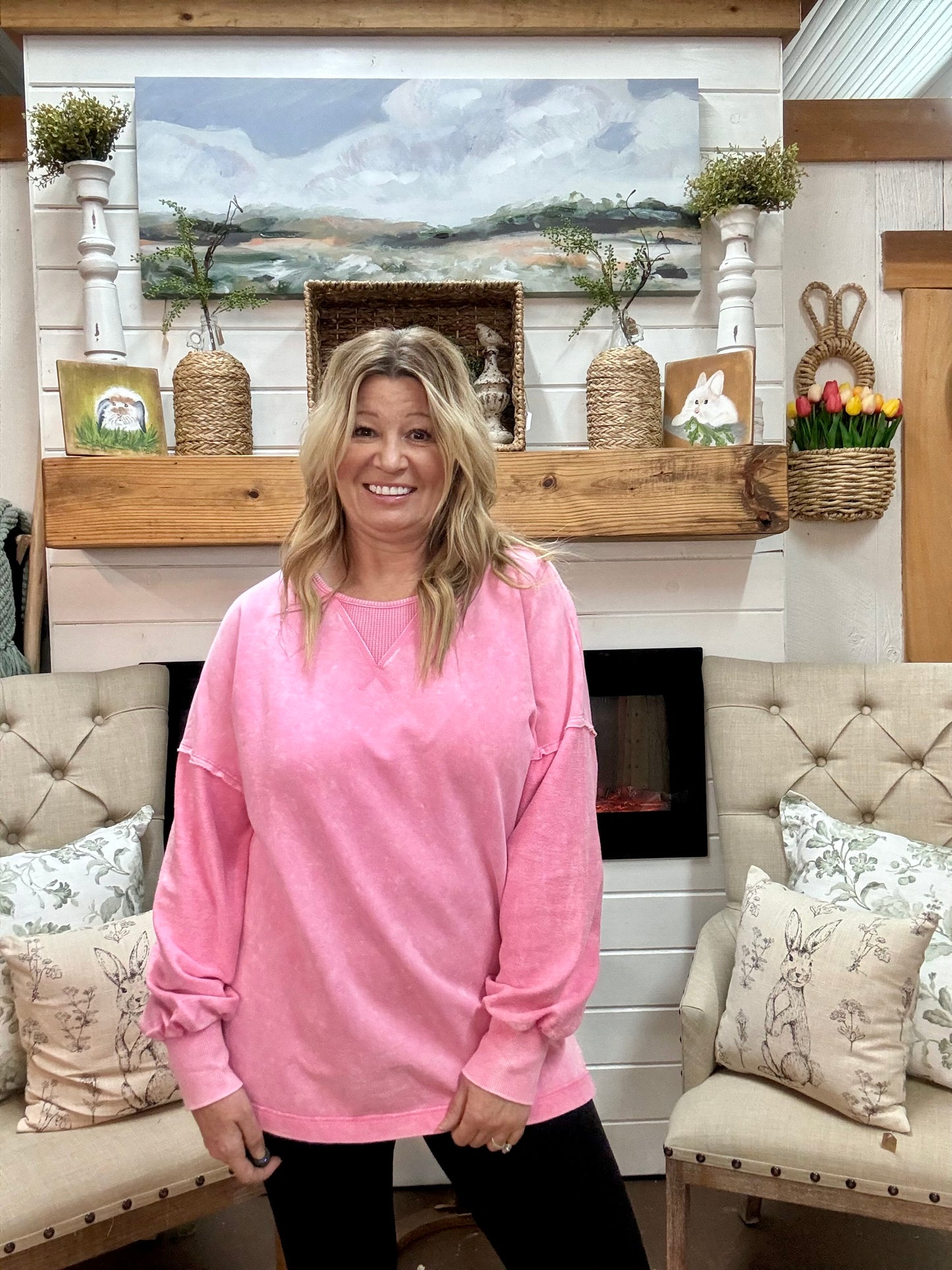 Mineral Washed Oversized Sweatshirt