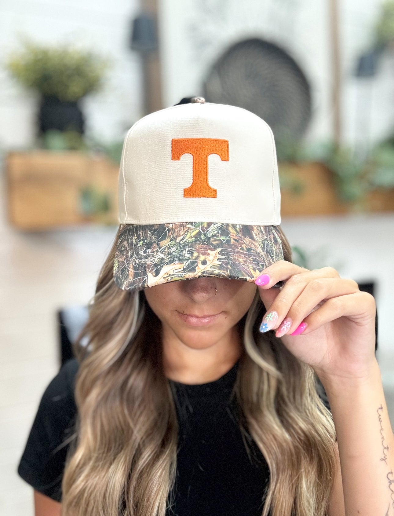 Camo Power T Trucker Cap