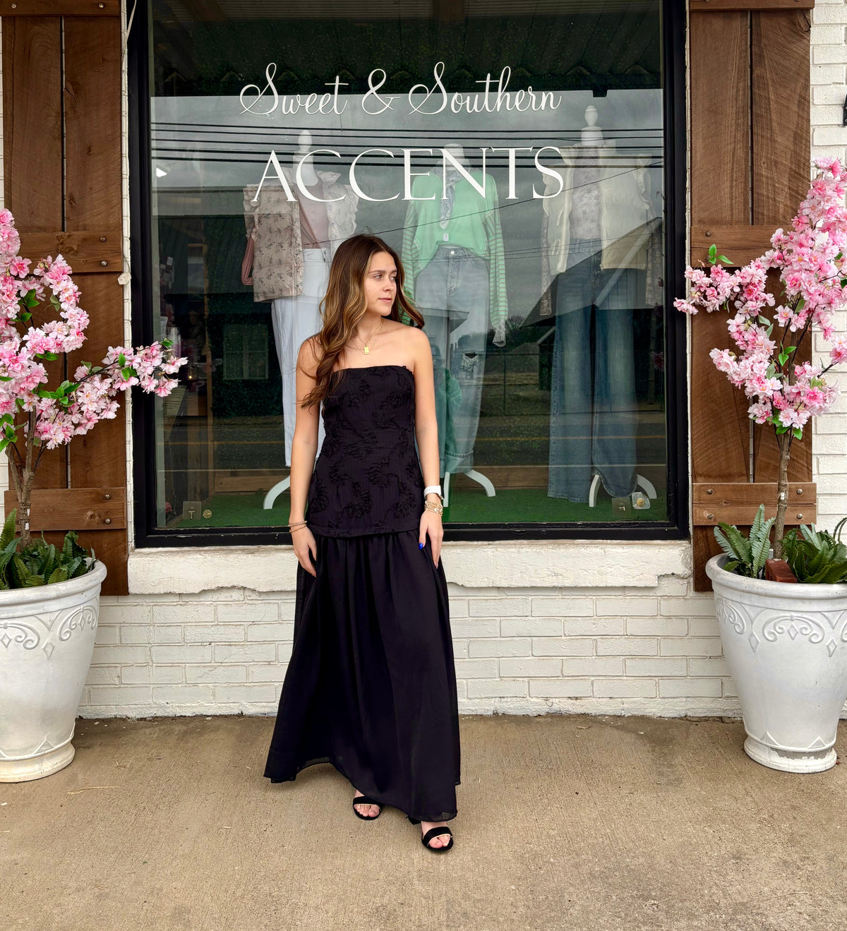 Strapless Maxi Dress