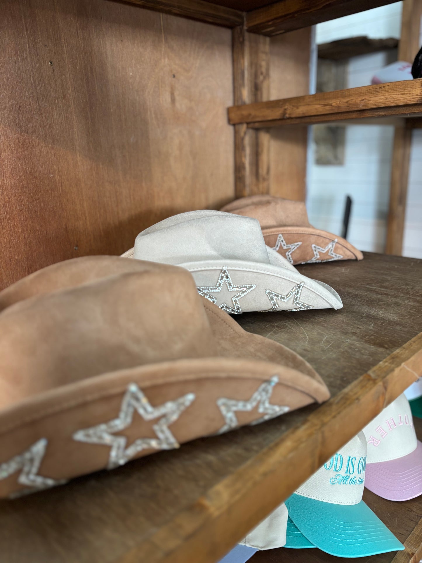 Suede star cowboy hat