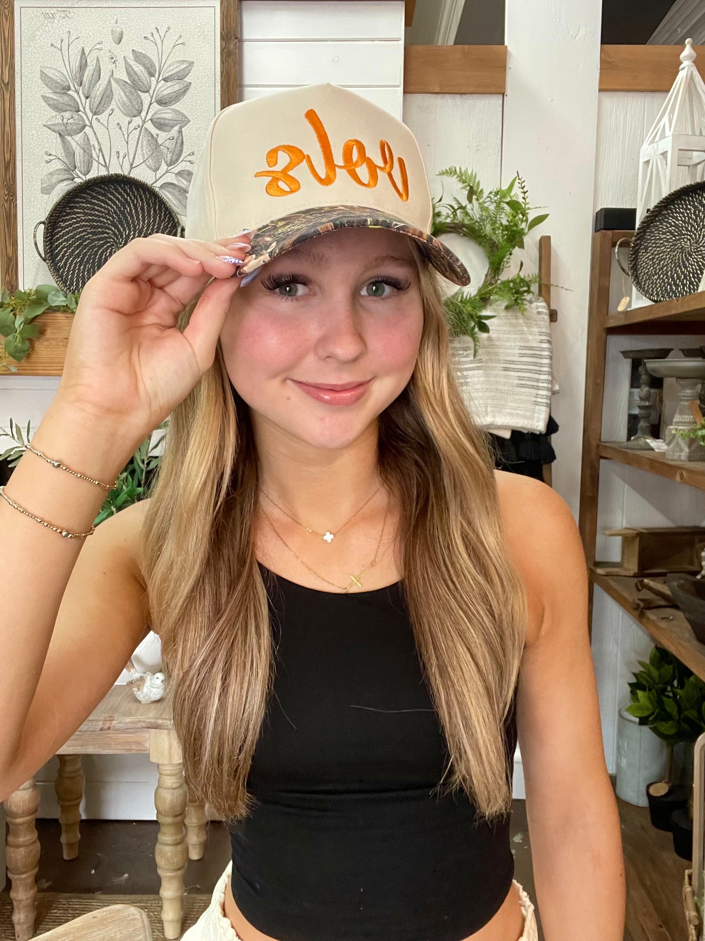 Camo Cursive Vols Cap