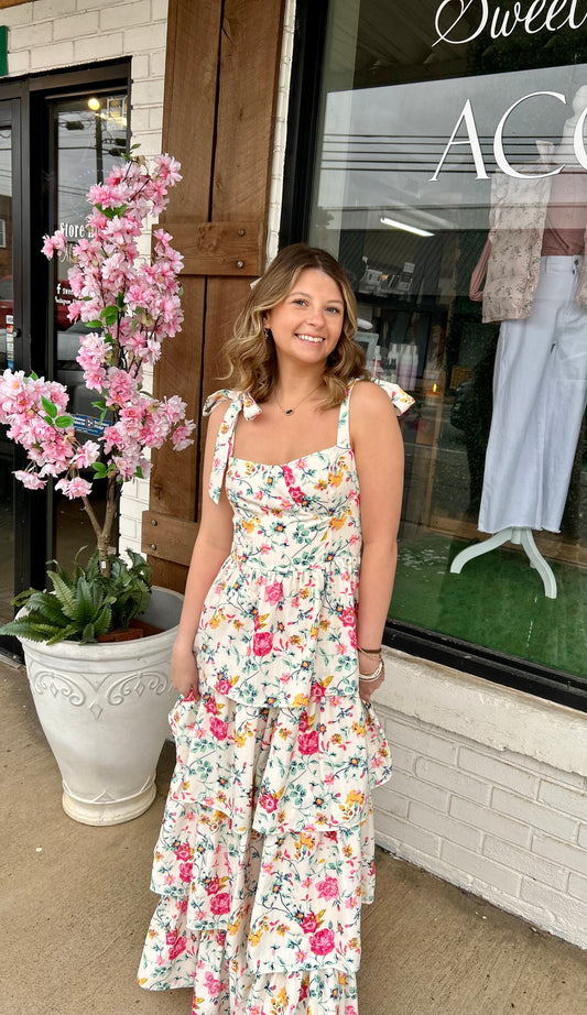 Floral Tiered Maxi Dress