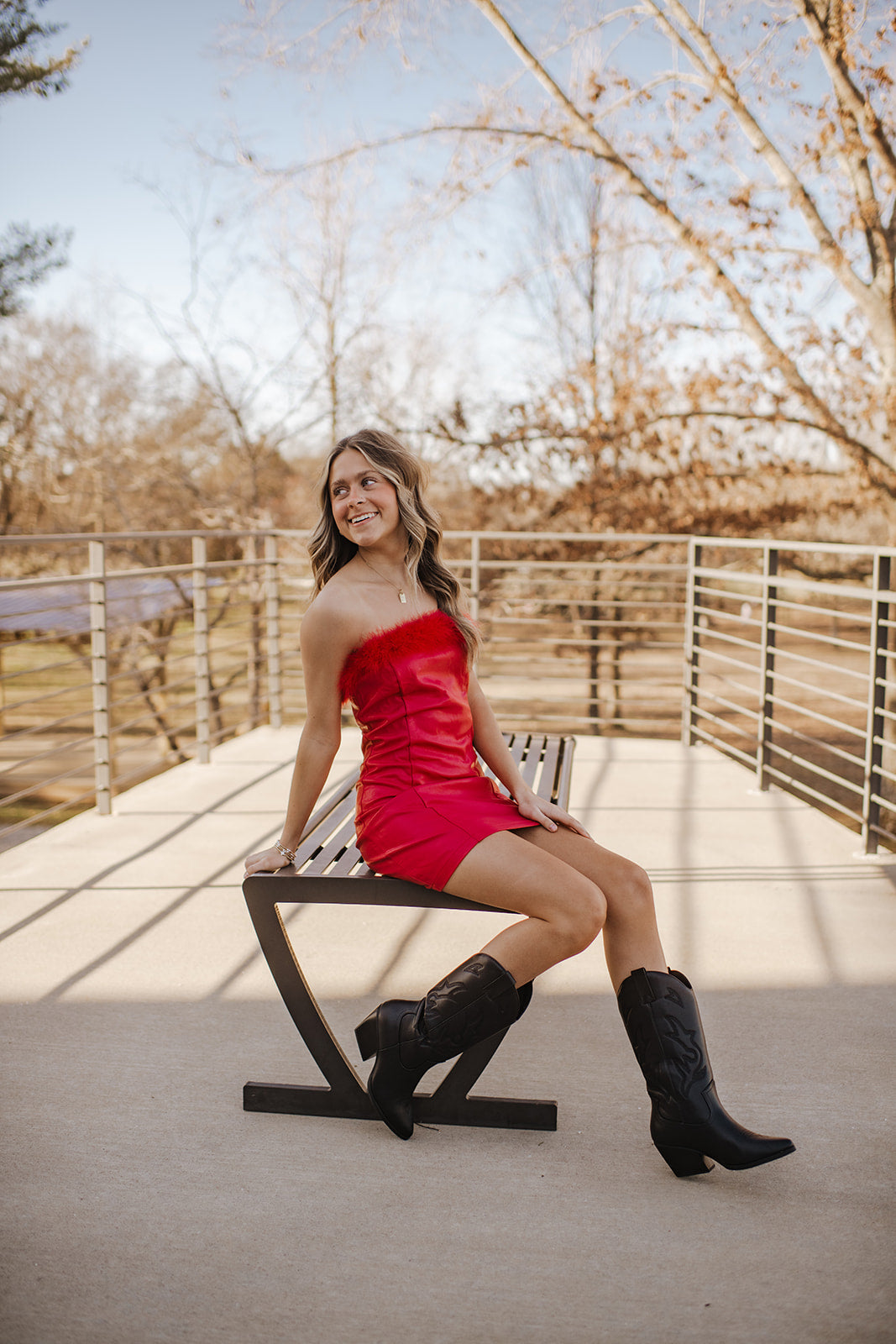 Pleather Mini Dress