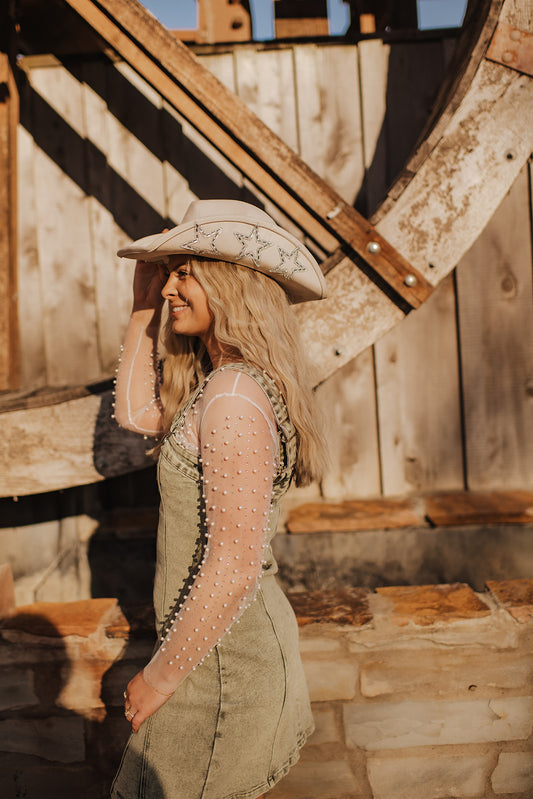 Suede star cowboy hat